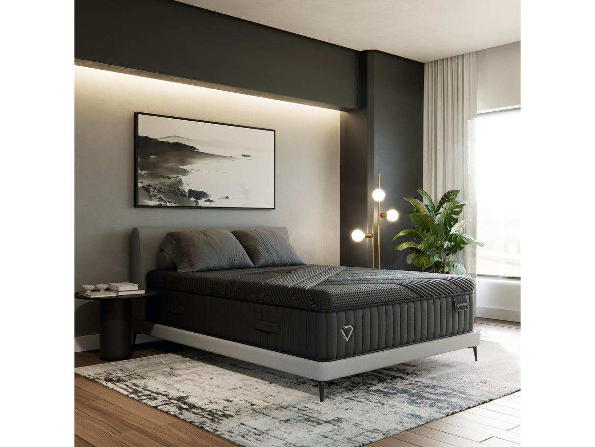 Black Diamond Summit Hybrid 15" Medium Black Twin Mattress by Diamond Mattress at Eve Furniture