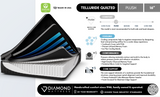 Black Diamond Telluride Luxe Quilted Hybrid 16" Plush Black Queen Mattress by Diamond Mattress at Eve Furniture