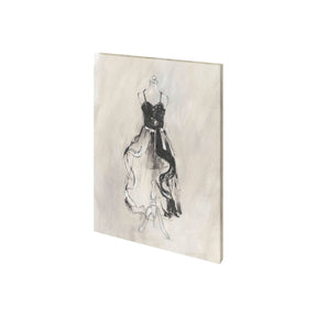 Black Evening Gown II by Ethan Harper a Hand Embellished Textured Canvas by Mercana at Eve Furniture