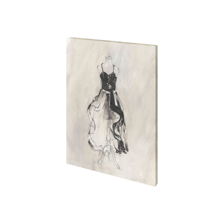 Black Evening Gown II by Ethan Harper a Hand Embellished Textured Canvas by Mercana at Eve Furniture