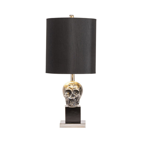 Black Skull Black/Silver Table Lamp (Set of 2) by Crestview at Eve Furniture