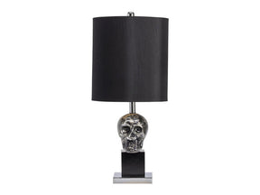 Black Skull Black/Silver Table Lamp (Set of 2) by Crestview at Eve Furniture
