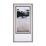 Black Strokes I by Mercana Studio a Hand Embellished Textured Framed Art Print Matted under Glass by Mercana at Eve Furniture