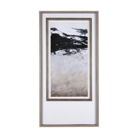 Black Strokes I by Mercana Studio a Hand Embellished Textured Framed Art Print Matted under Glass by Mercana at Eve Furniture