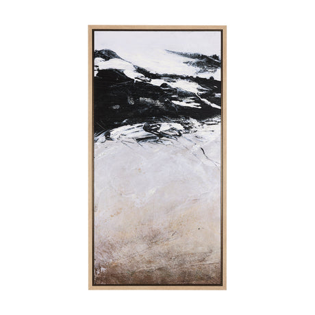 Black Strokes I by Mercana Studio a Hand Embellished Textured Framed Canvas by Mercana at Eve Furniture