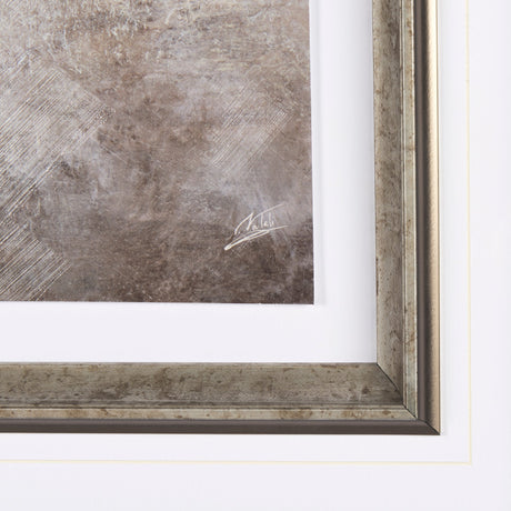 Black Strokes II by Mercana Studio a Hand Embellished Textured Framed Art Print Matted under Glass by Mercana at Eve Furniture