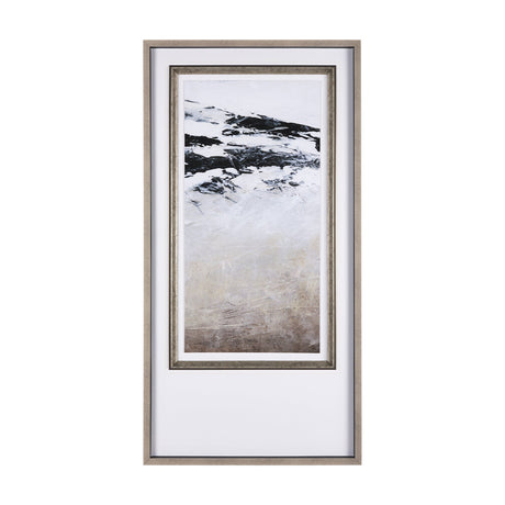 Black Strokes II by Mercana Studio a Hand Embellished Textured Framed Art Print Matted under Glass by Mercana at Eve Furniture