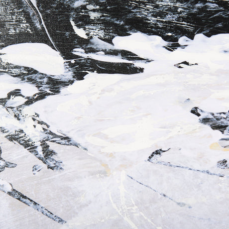 Black Strokes II by Mercana Studio a Hand Embellished Textured Framed Canvas by Mercana at Eve Furniture