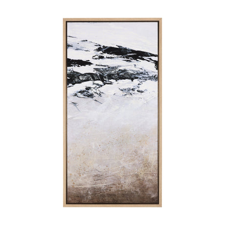 Black Strokes II by Mercana Studio a Hand Embellished Textured Framed Canvas by Mercana at Eve Furniture