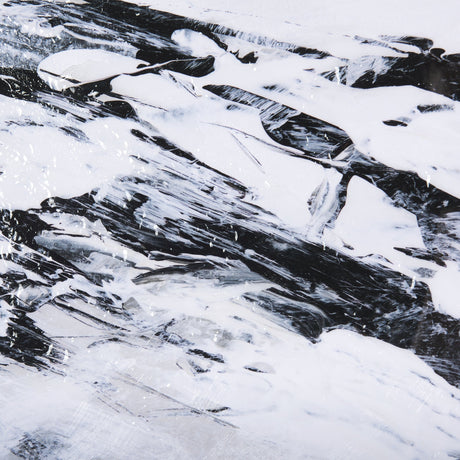 Black Strokes III by Mercana Studio a Hand Embellished Textured Framed Art Print Matted under Glass by Mercana at Eve Furniture