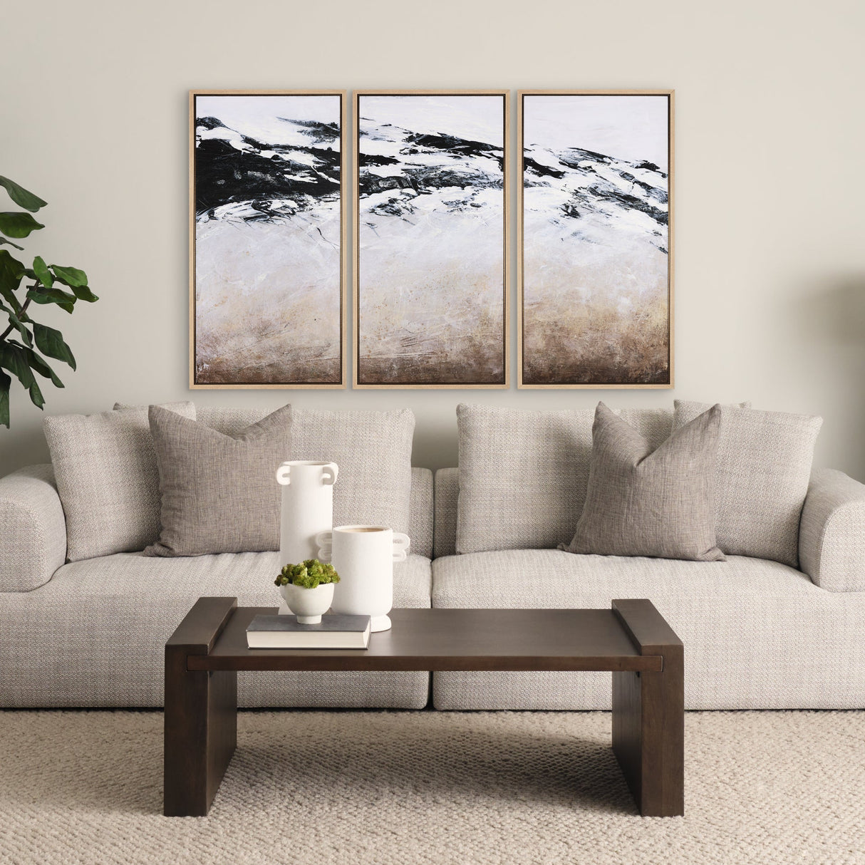 Black Strokes III by Mercana Studio a Hand Embellished Textured Framed Canvas by Mercana at Eve Furniture