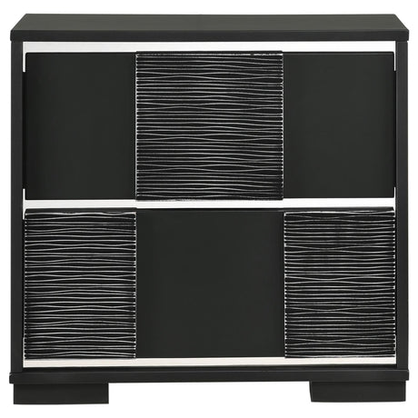 Blacktoft 2-Drawer Nightstand Black