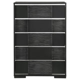 Blacktoft Black 5-Drawer Chest