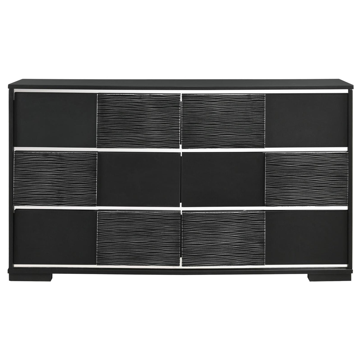 Blacktoft Black 6-Drawer Dresser