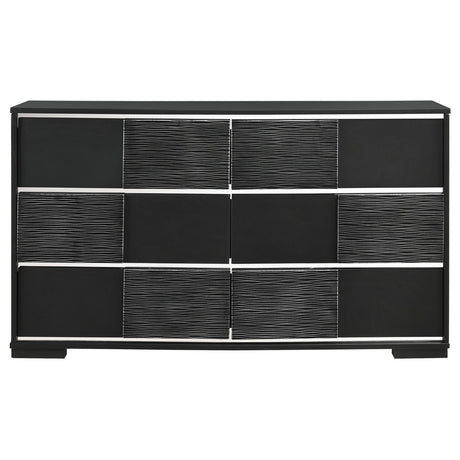 Blacktoft Black 6-Drawer Dresser