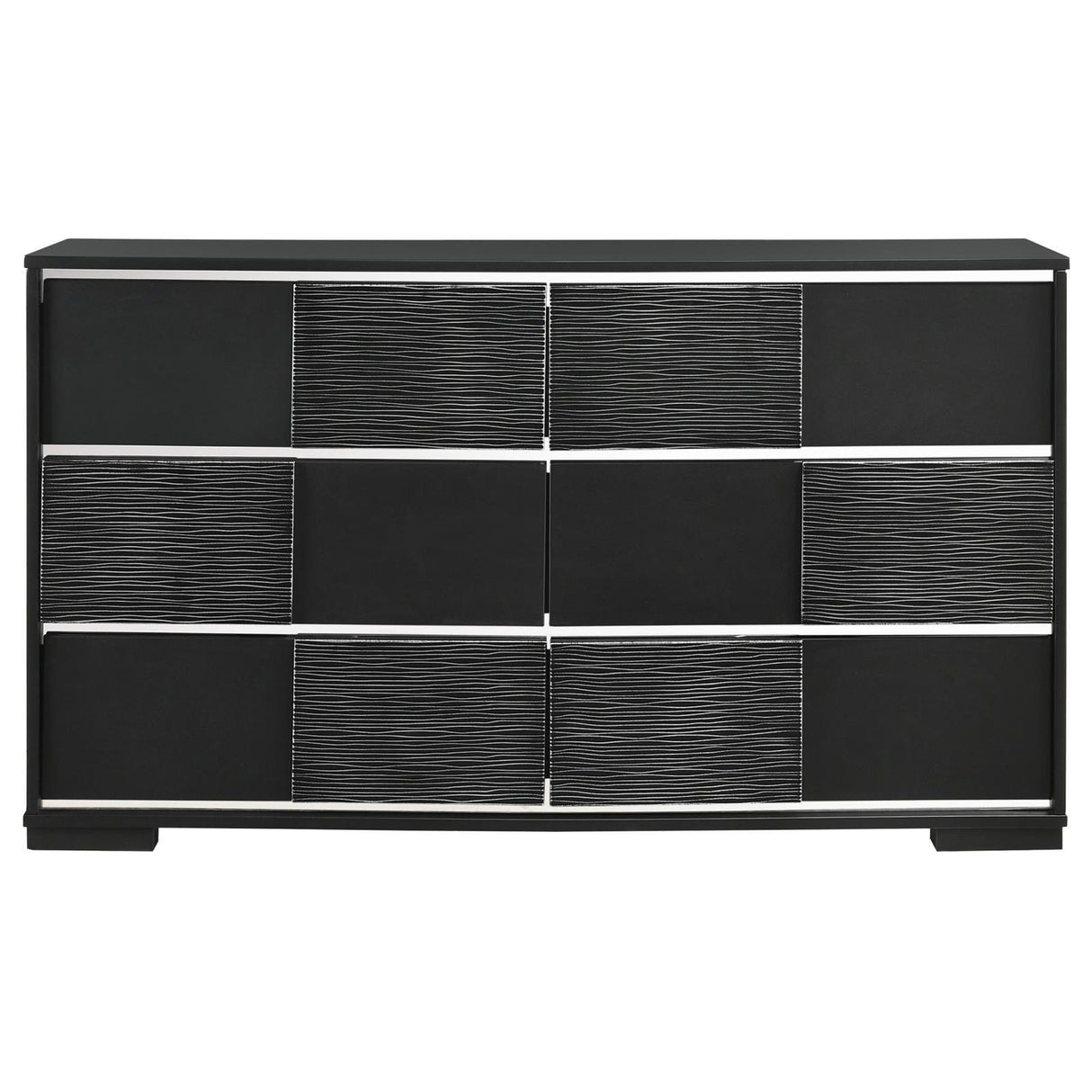 Blacktoft Black 6-Drawer Dresser by Coaster at Eve Furniture