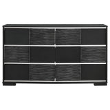Blacktoft Black 6-Drawer Dresser by Coaster at Eve Furniture