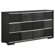 Blacktoft Black 6-Drawer Dresser by Coaster at Eve Furniture