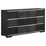 Blacktoft Black 6-Drawer Dresser by Coaster at Eve Furniture