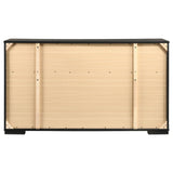 Blacktoft Black 6-Drawer Dresser by Coaster at Eve Furniture