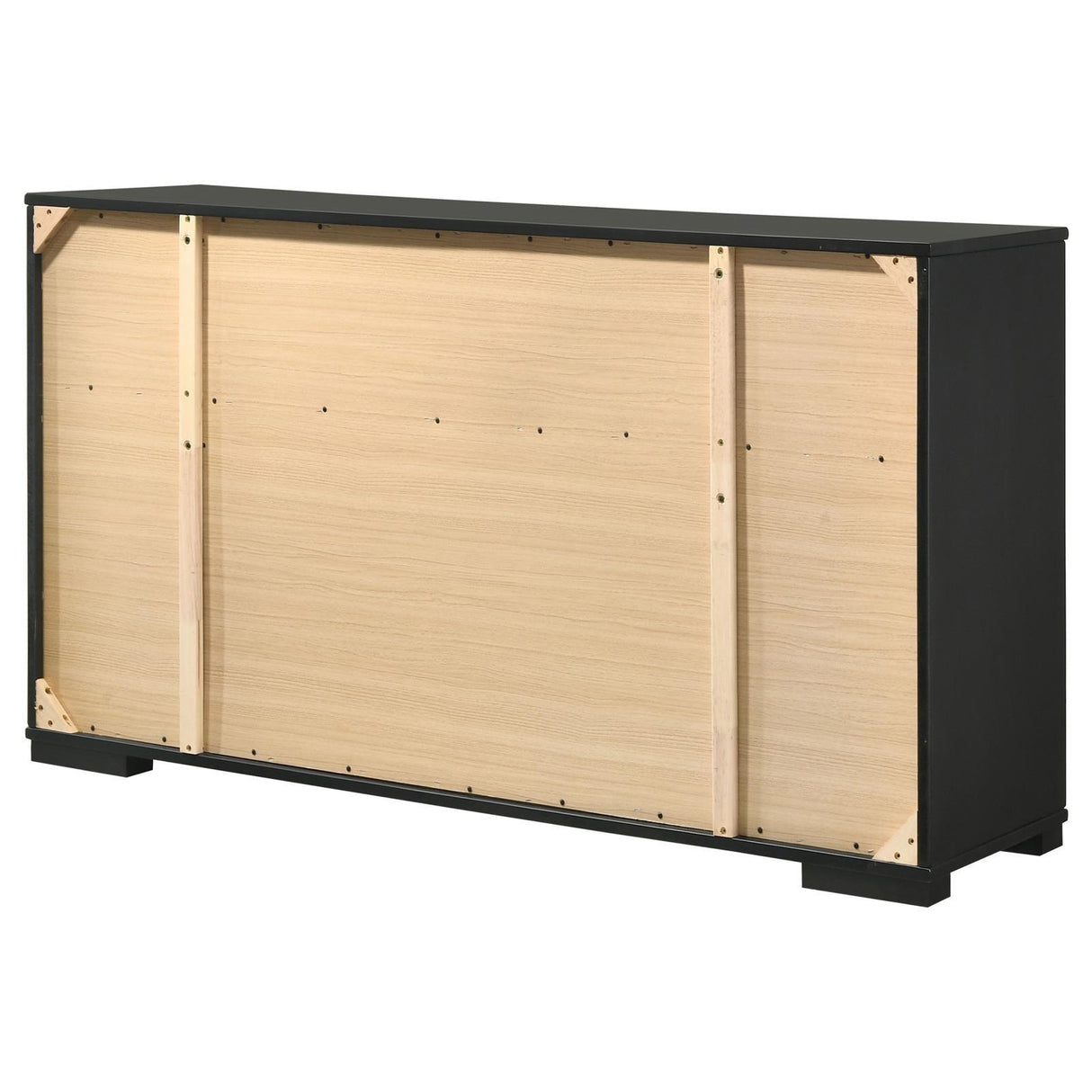 Blacktoft Black 6-Drawer Dresser by Coaster at Eve Furniture