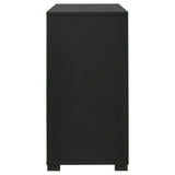 Blacktoft Black 6-Drawer Dresser by Coaster at Eve Furniture