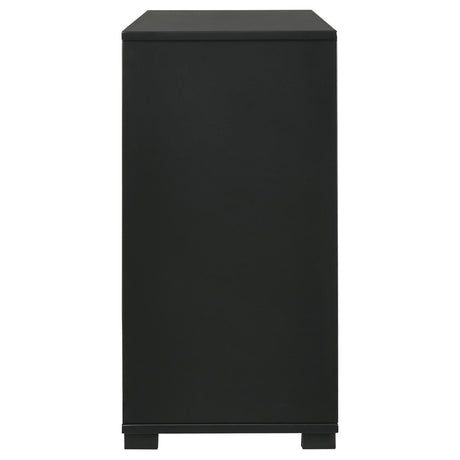 Blacktoft Black 6-Drawer Dresser by Coaster at Eve Furniture
