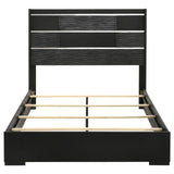 Blacktoft Eastern King Panel Bed Black