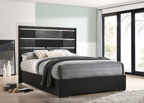 Blacktoft Black Panel Bedroom Set