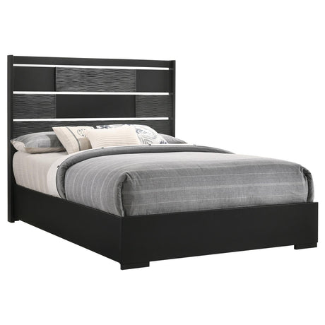 Blacktoft Queen Panel Bed Black