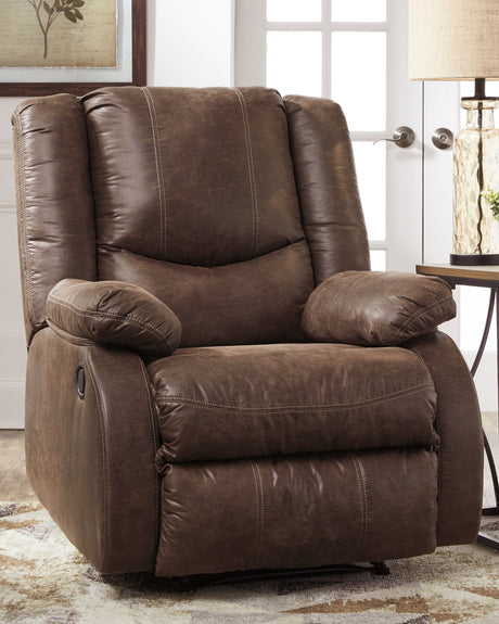 Bladewood Coffee Recliner by Ashley at Eve Furniture