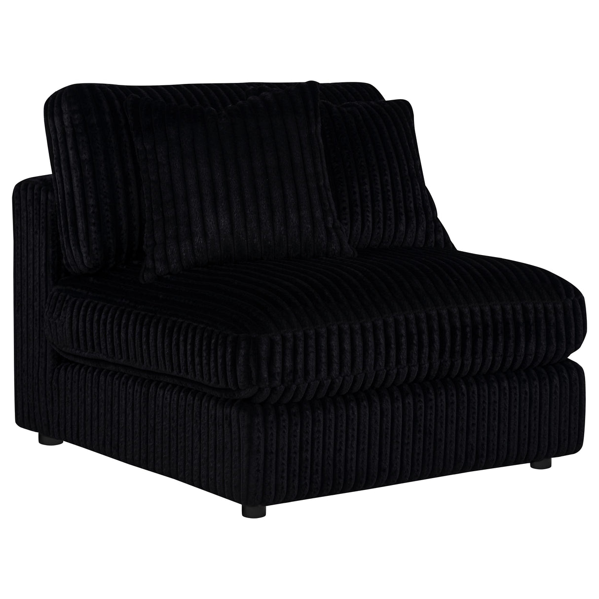 Blaine Black Upholstered Armless Chair by Coaster at Eve Furniture