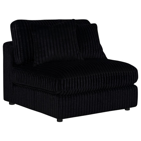 Blaine Black Upholstered Armless Chair by Coaster at Eve Furniture