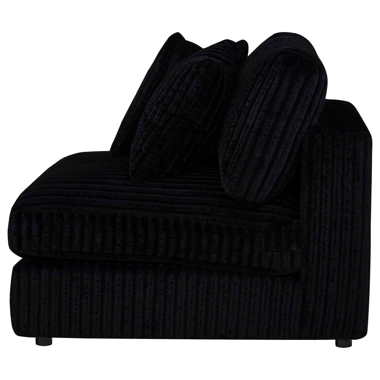 Blaine Black Upholstered Armless Chair by Coaster at Eve Furniture