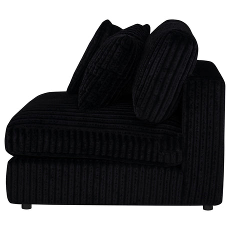 Blaine Black Upholstered Armless Chair by Coaster at Eve Furniture