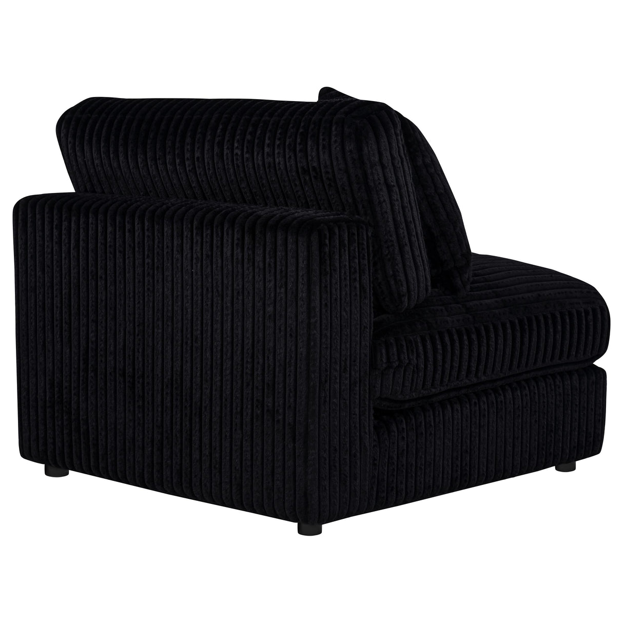 Blaine Black Upholstered Armless Chair by Coaster at Eve Furniture