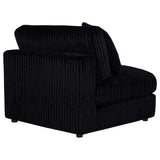Blaine Black Upholstered Armless Chair by Coaster at Eve Furniture