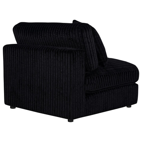 Blaine Black Upholstered Armless Chair by Coaster at Eve Furniture