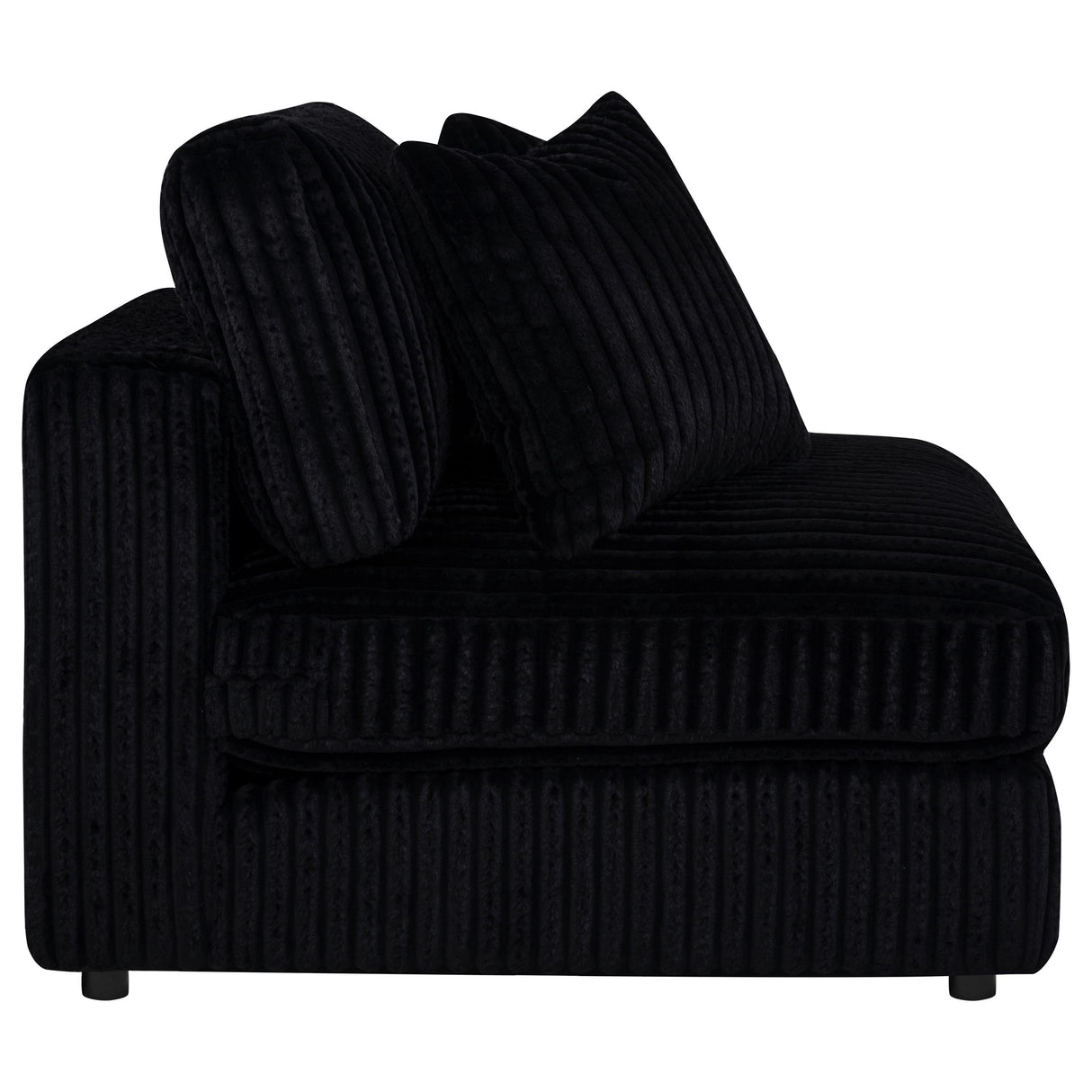Blaine Black Upholstered Armless Chair by Coaster at Eve Furniture