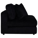 Blaine Black Upholstered Armless Chair by Coaster at Eve Furniture