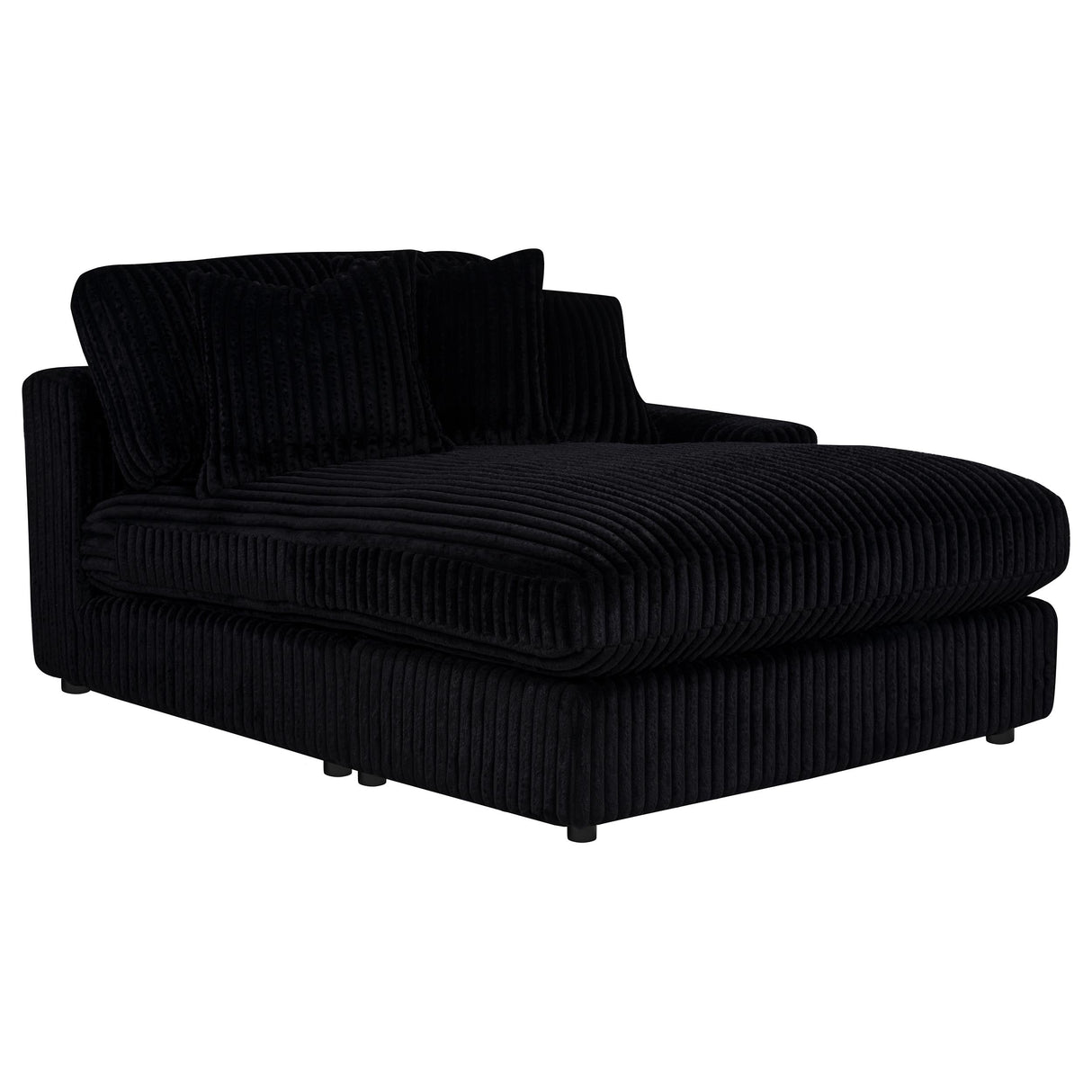 Blaine Black Upholstered Reversible Chaise Sectional Sofa by Coaster at Eve Furniture
