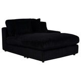 Blaine Black Upholstered Reversible Chaise Sectional Sofa by Coaster at Eve Furniture