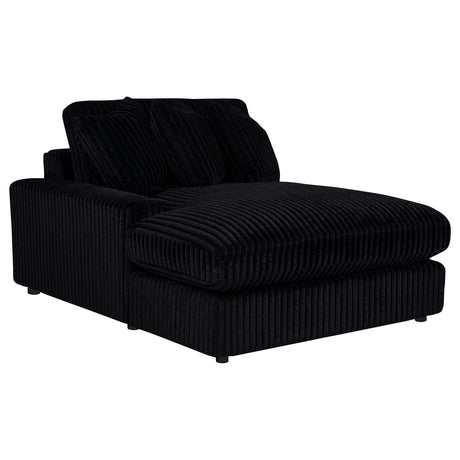 Blaine Black Upholstered Reversible Chaise Sectional Sofa by Coaster at Eve Furniture