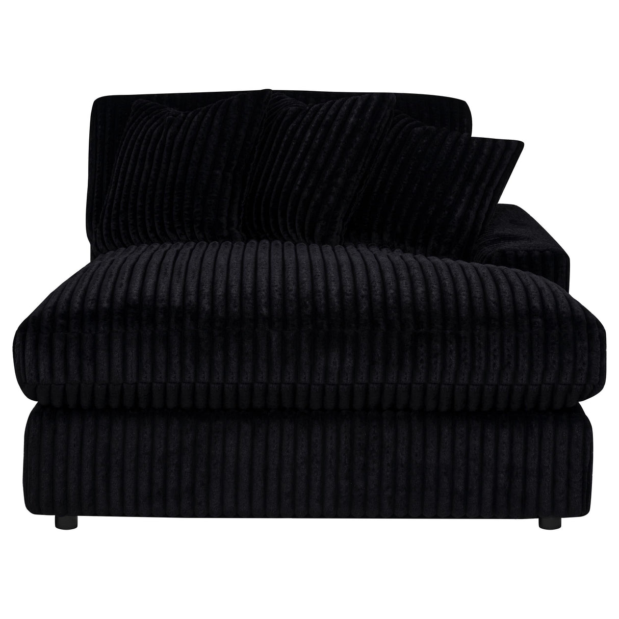 Blaine Black Upholstered Reversible Chaise Sectional Sofa by Coaster at Eve Furniture