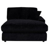 Blaine Black Upholstered Reversible Chaise Sectional Sofa by Coaster at Eve Furniture