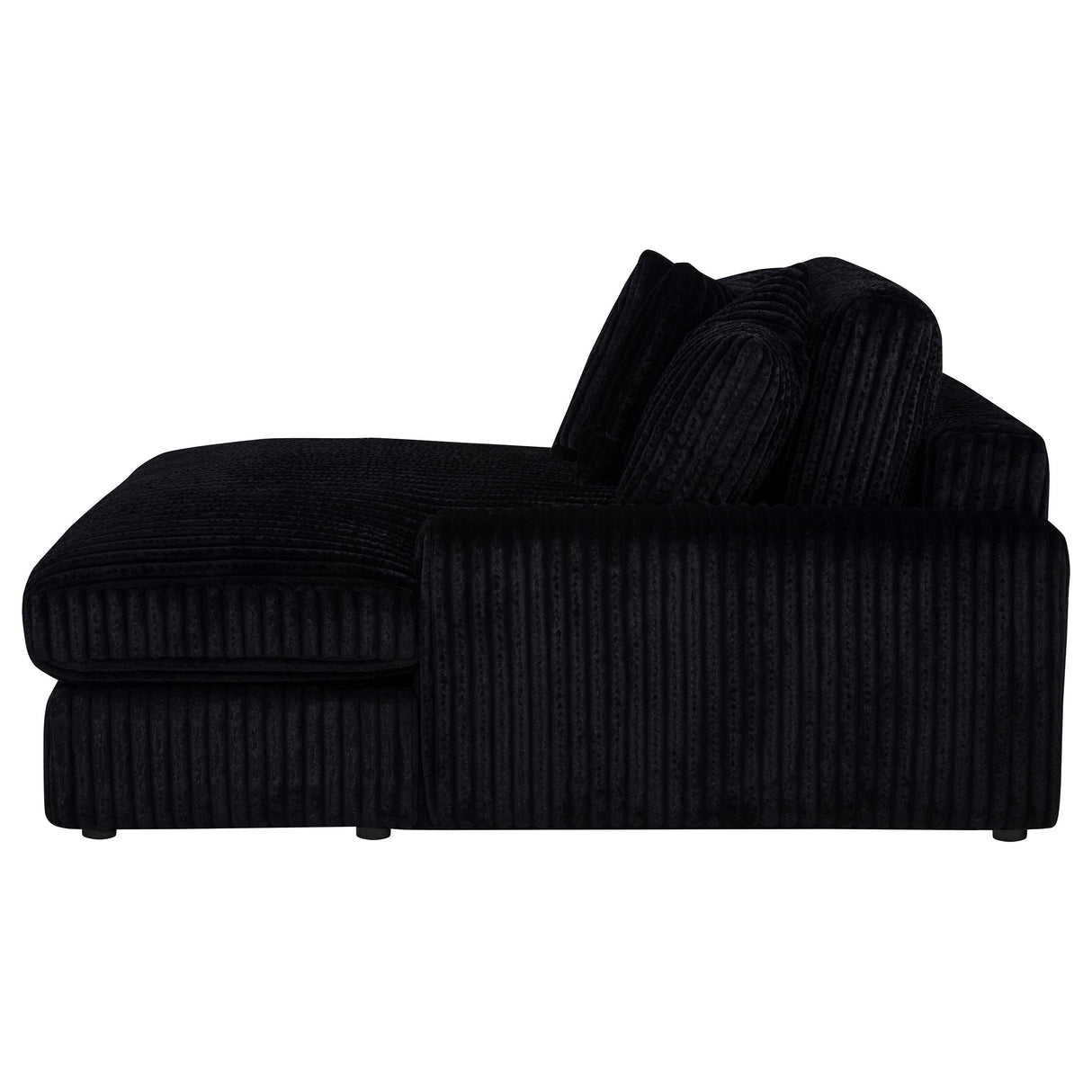 Blaine Black Upholstered Reversible Chaise Sectional Sofa by Coaster at Eve Furniture