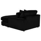Blaine Black Upholstered Reversible Chaise Sectional Sofa by Coaster at Eve Furniture