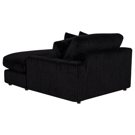 Blaine Black Upholstered Reversible Chaise Sectional Sofa by Coaster at Eve Furniture