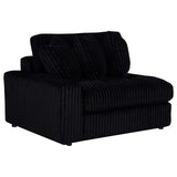 Blaine Black Upholstered Reversible Chaise Sectional Sofa by Coaster at Eve Furniture