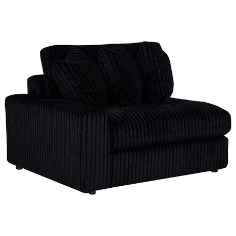 Blaine Black Upholstered Reversible Chaise Sectional Sofa by Coaster at Eve Furniture